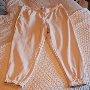 Universal Thread Cream Elastic Waist Joggers Xxl